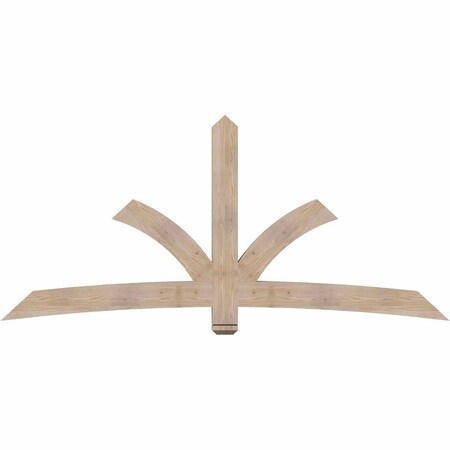 Ekena Millwork Davenport Smooth Timber Gable Bracket, Douglas Fir, 96"W x 44"H x 3 1/2"D x 5 1/2"F, 11/12 Pitch GBW096X44X0406DAV00SDF